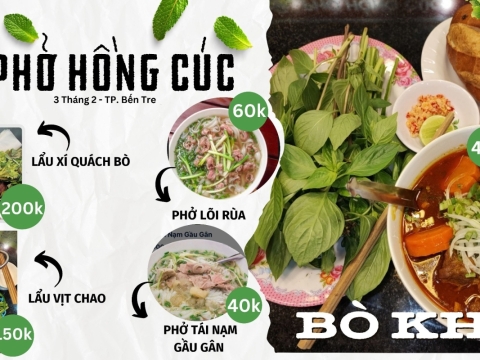 Món ngon bến tre- Lẩu Ngon Bến Tre- Lẩu Bò Bến Tre- Lẩu Bò Hồng Cúc 