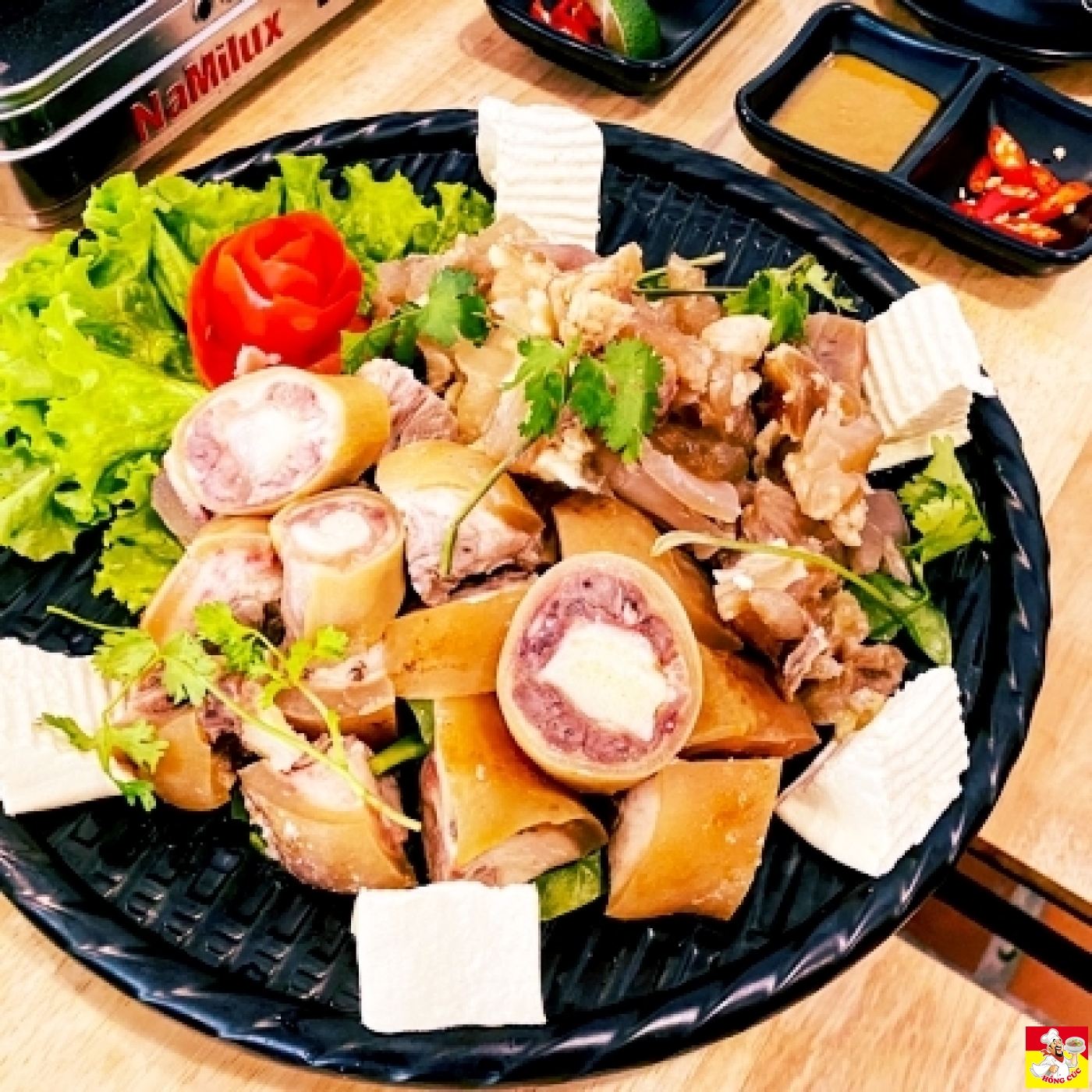 Món ngon bến tre- Lẩu Ngon Bến Tre- Lẩu Bò Ngon Bến Tre - Lẩu Xí Quách Bò Hồng Cúc Size Vừa 
